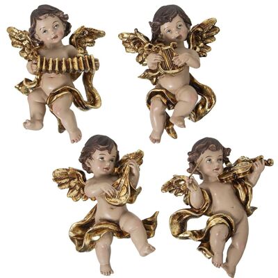 RESIN FIGURE MUSICAL ANGEL TO HANG _9X5X12CM APPROX. LL50474