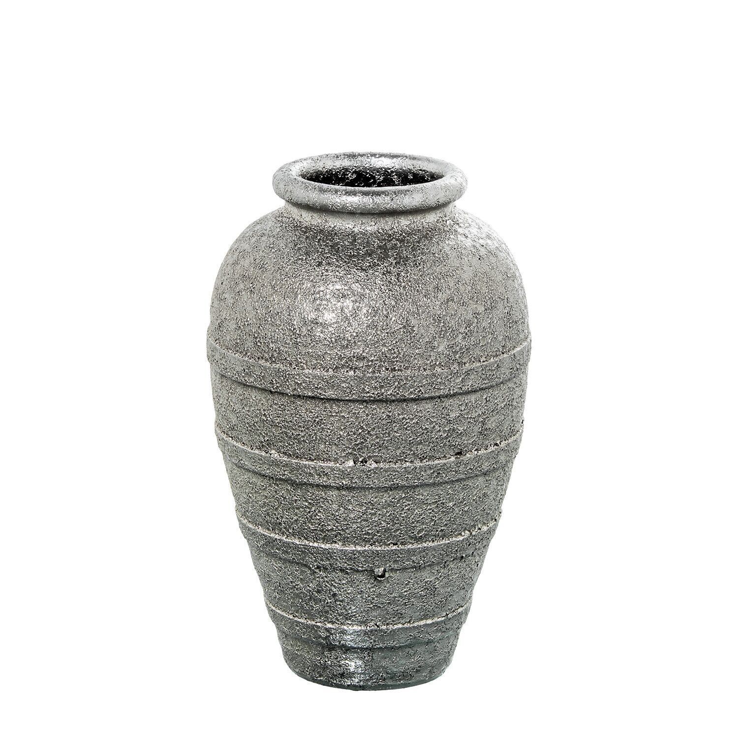 CERAMIC VASE 30CM SILVER _°20X30CM LL61200