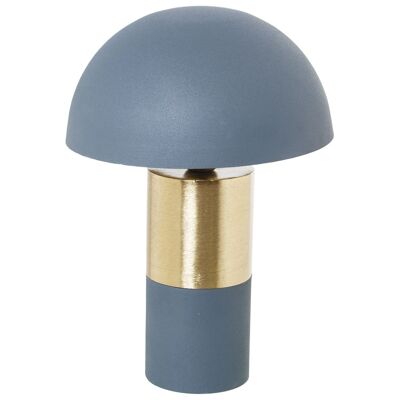 BLUE ENAMEL METAL TABLE LAMP, 1XE27 MAX.25W NO INC _°31X40CM LL67819