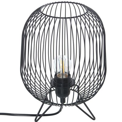 BLACK METAL TABLE LAMP1XE27 MAX40W NOT INCLUDED _°21X27CM LL39377