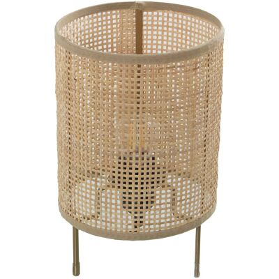 WICKER/METAL TABLE LAMP1XE27 MAX40W NOT INCLUDED _°16X26CM LL39381