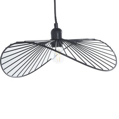 BLACK METAL CEILING LAMP +91197, 1XE27 MAX40W NOT INCLUDED _35X35X11CM CABLE:80CM LL39376