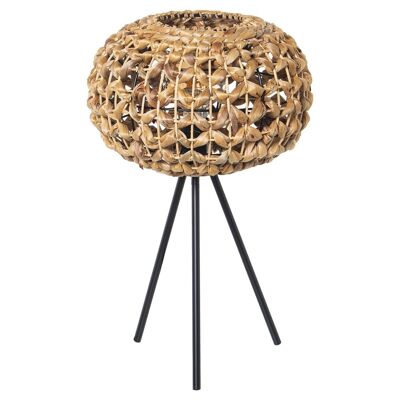 METAL/SEA GRASS TABLE LAMP, 1XE27 MAX.60W NOT INCL _31X31X50CM LL76157