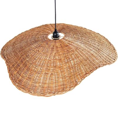 NATURAL RATTAN CEILING LAMP, 1XE27 MAX.40W _83X74X14CM, BLACK CABLE:100CM LL34782