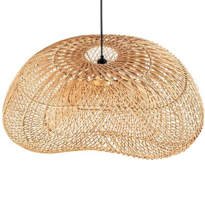 NATURAL RATTAN CEILING LAMP, 1XE27 MAX40W _56X81X35CM BLACK CABLE:100CM LL34783