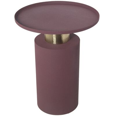 VIOLET/GOLD ENAMEL METAL AUXILIARY TABLE _°36X46CM LL67823