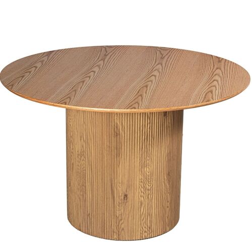 MESA COMEDOR 120CM MADERA COLOR ROBLE +91200 _°120X76CM, DM+PAPEL LL83674