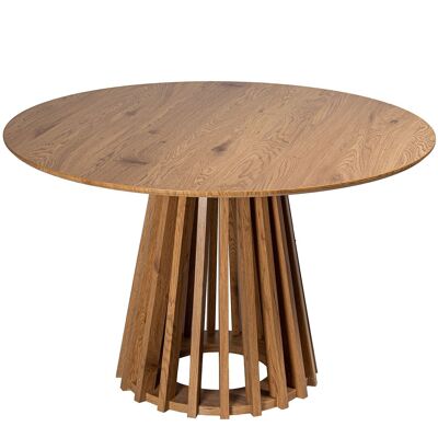 MESA COMEDOR 120CM MADERA COLOR ROBLE +91210 _°120X76CM, DM+PAPEL LL83748