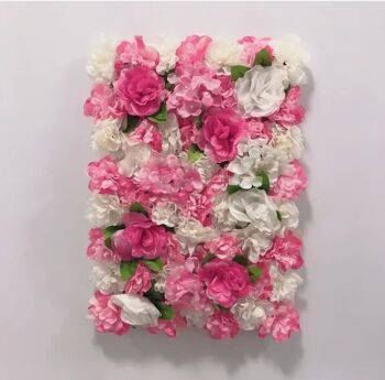 Mur de fleurs - décoration de mariage - décoration de bureau - mur de roses 2