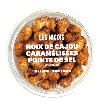 Caramelized cashew nuts fleur de sel from Tonton Pitou (110g)