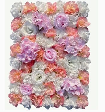 mur de fleurs - décoration de mariage - décoration murale - mur de roses 2