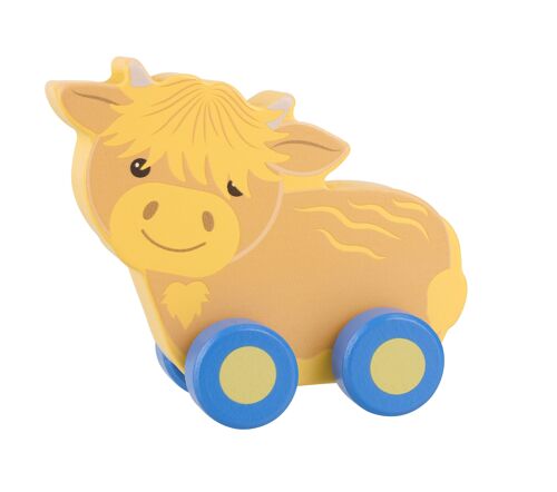 Highland Cow First Push Toy  