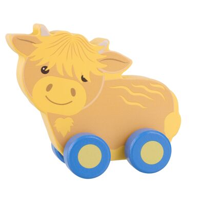 Highland Cow First Push Toy  