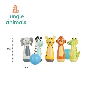 Quilles des animaux de la jungle 4