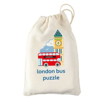 Puzzle en bois Bus de Londres 4