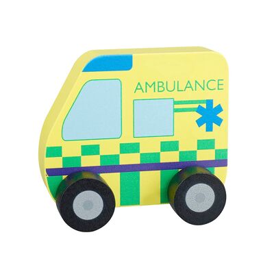 NEW! Ambulance First Push Toy