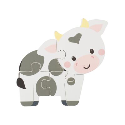 NEW! Cow Wooden Puzzle  