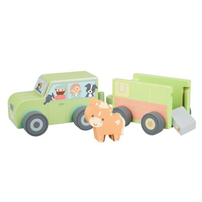 NEW! Farm 4x4 with Horse Box and Horse  