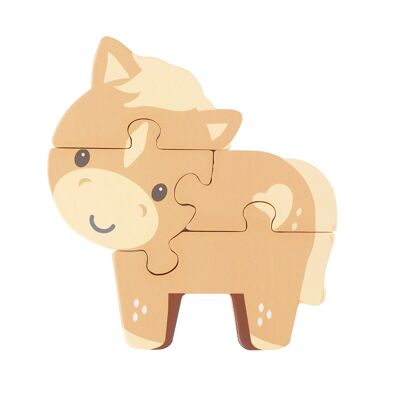 NEW ! Puzzle en bois Poney