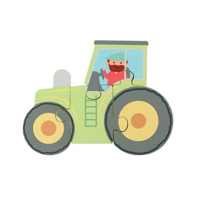 INEDIT ! Puzzle en bois tracteur