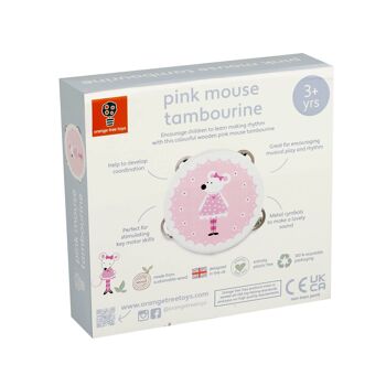 Tambourin Souris Rose 6