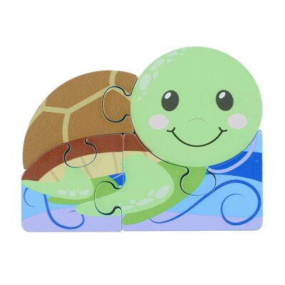 Schildkröten-Holzpuzzle