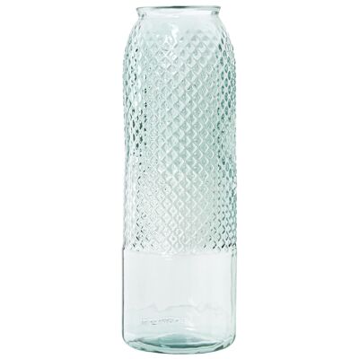 RECYCLED GLASS VASE 45CM TRANSPARENT °15X45CM LL11025