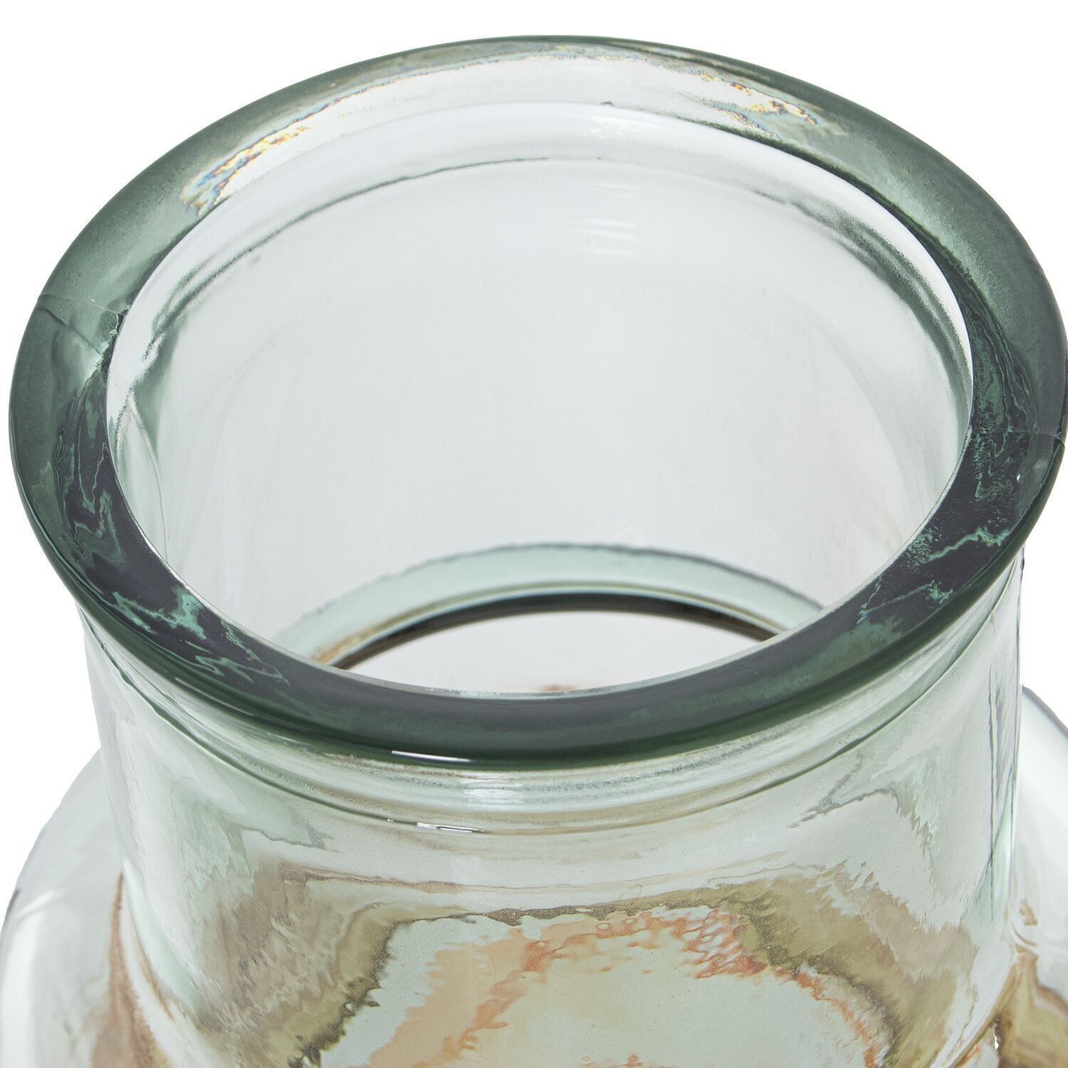 VASE AUS RECYCELTEM GLAS 55CM MEHRFARBIG _°15X55CM MUND:°9CM 6800CC LL11112