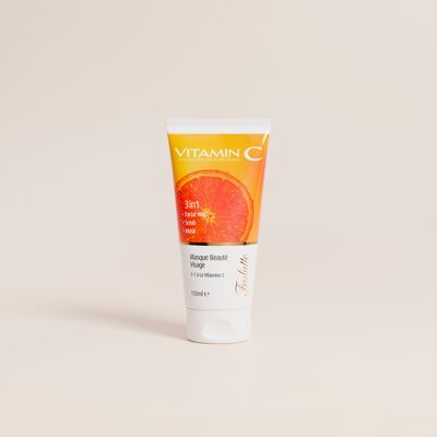 Maschera viso di bellezza 3-1 con vitamina C