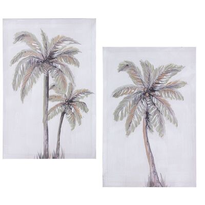 QUADRO SU TELA 40X60CM PALME ASSORTITE _40X60X3CM LL69169