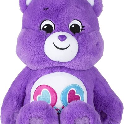 Peluche Bisounours - TOUGENTILLE - 30cm - Violet