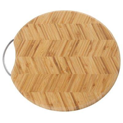 TAGLIERE IN LEGNO CON MANICO IN METALLO _35X35X2CM LL5132