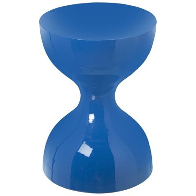 TABOURET MÉTAL ÉMAIL BLEU _°29X41CM LL75895