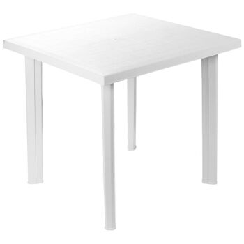 Table de jardin USUALE Blanc 80x75x72cm