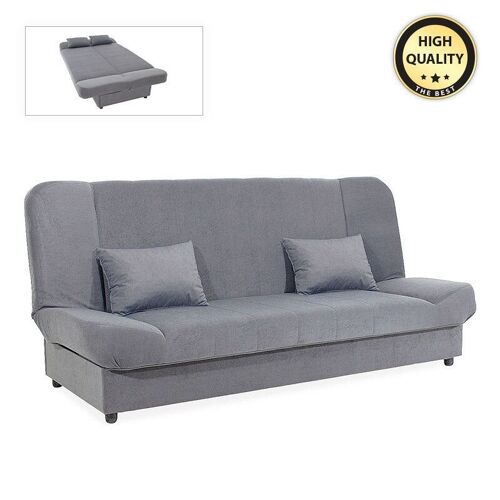 Sofa/Bed LANA 3 Seater Grey 200x90x95cm