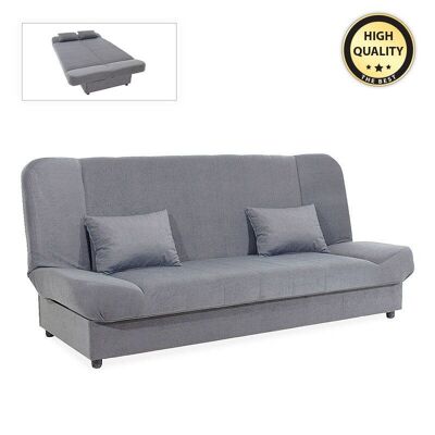 Divano/Letto LANA 3 Posti Grigio 200x90x95cm