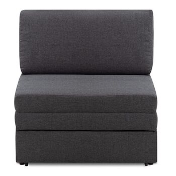 Fauteuil/Lit LUCIUS Gris 85x97x88cm 4