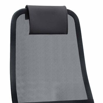Chaise de bureau SEMPER maille noir 66,5x70x123/133cm 7