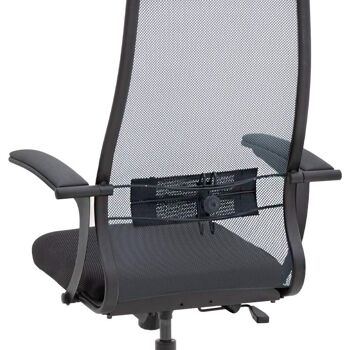 Chaise de Bureau JUSTIN Noir/Gris 66,5x70x111,8/133cm 8