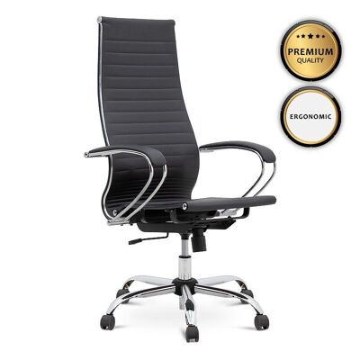 Office Chair PETER Black 66.5x70x118/130cm