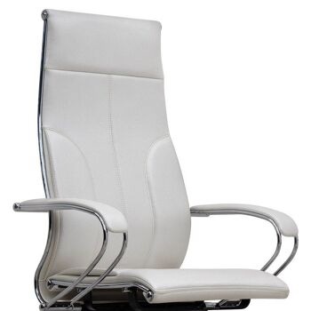 Chaise de Bureau CHARMANT Blanc 70x70x124/134cm 8
