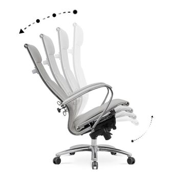 Chaise de bureau LEADER Blanc 70x70x122/134cm 6