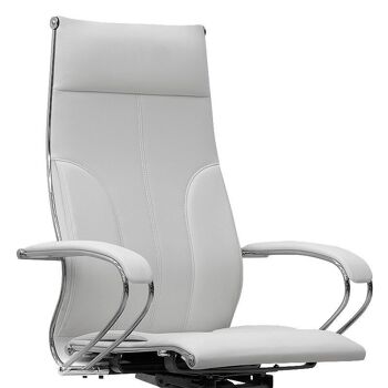 Chaise de bureau LEADER Blanc 70x70x122/134cm 8