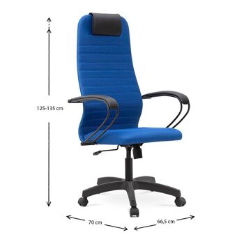 Chaise de bureau MASTER Bleu 66,5x70x125/135cm 9
