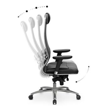 Chaise de Bureau TANOS Noir 69x70x122/130cm 6