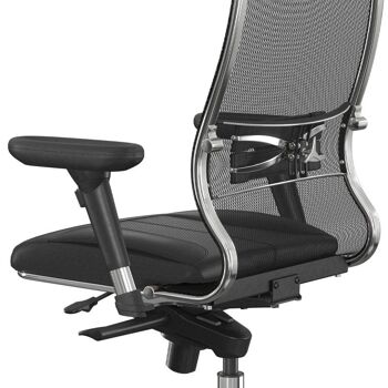 Chaise de Bureau TANOS Noir 69x70x122/130cm 11