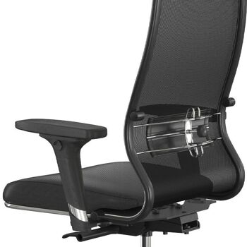 Chaise de bureau SWISS cuir synthétique Noir 9