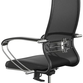 Chaise de bureau MALTA cuir synthétique Noir 8