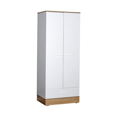 Wardrobe MARSEILLE 2 doors White - Sonoma 80x52x198cm