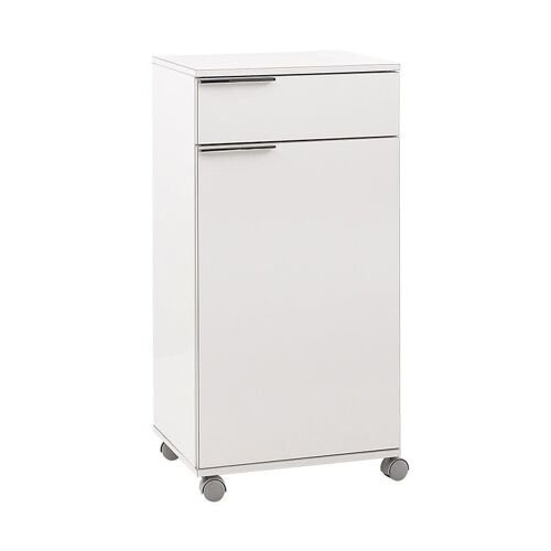Wheeled cupboard DIONISIOS White 50x40x100cm